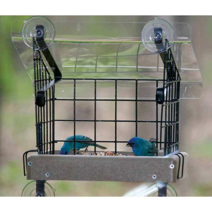Recycled Small Covered Caged Window Feeder Kit